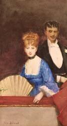 Dame avec un éventail (Jean Béraud) - Muzeo.com