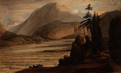 Dans la vallée des grisons, 1781 (Francis Towne) - Muzeo.com