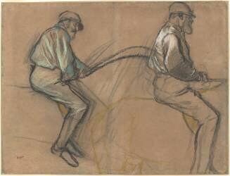 Deux études d'un jockey (Edgar Degas) - Muzeo.com