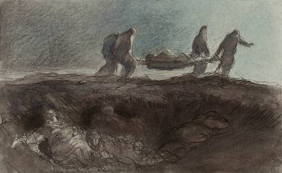 Enlèvement de mon colonel blessé le soir de la bataille (27 septembre) (Georges Hugo) - Muzeo.com