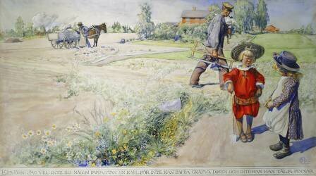 Esbjorn et la paysanne (Carl Larsson) - Muzeo.com