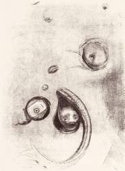 Et des yeux sans tête qui flottent comme des mollusques (Odilon Redon) - Muzeo.com