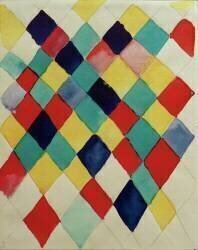 Étude des couleurs avec les diamants (Wassily Kandinsky) - Muzeo.com