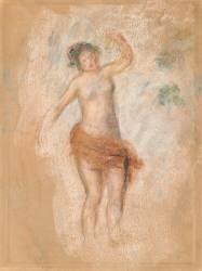 Étude d'une femme-faune dansant pour 