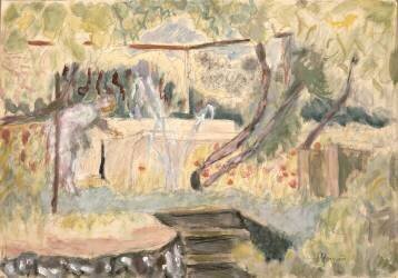 Étude pour Femme dans un jardin (Pierre Bonnard) - Muzeo.com
