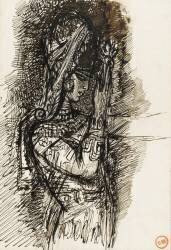 Etude pour Salomé dansant devant Hérode (Gustave Moreau) - Muzeo.com