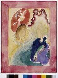 Expressionnisme : projet de couverture pour l'almanach du Cavalier Bleu (Wassily Kandinsky) - Muzeo.com