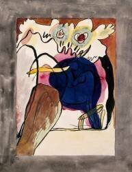 Expressionnisme : projet de couverture pour l'almanach du Cavalier Bleu (Wassily Kandinsky) - Muzeo.com