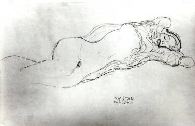 Reclining Woman (Gustav Klimt) - Muzeo.com