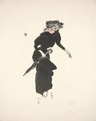 Femme avec un parapluie (Pierre Bonnard) - Muzeo.com