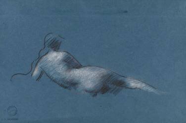 Femme nue couchée de dos (Jean-Jacques Henner) - Muzeo.com