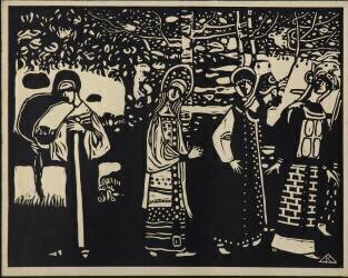 Femmes dans la foret (Wassily Kandinsky) - Muzeo.com
