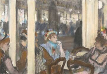 Femmes à la terrasse d'un café (Edgar Degas) - Muzeo.com