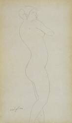 Fille nue debout (Amedeo Modigliani) - Muzeo.com