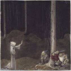 Frère Martin et les trois trolls (John Bauer) - Muzeo.com
