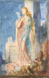 Hélène sur les remparts de Troie (Gustave Moreau) - Muzeo.com