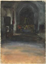Intérieur d'une église espagnole (John Singer Sargent) - Muzeo.com
