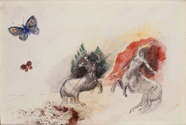 La bataille des Centaures (Odilon Redon) - Muzeo.com