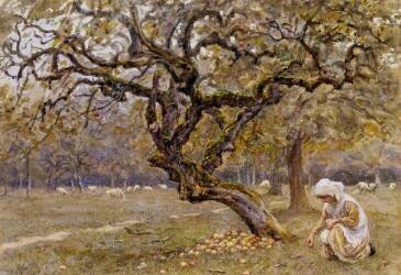 La pommeraie (Helen Allingham) - Muzeo.com