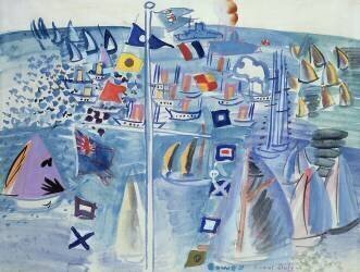 La régate sur les côtes (Raoul Dufy) - Muzeo.com