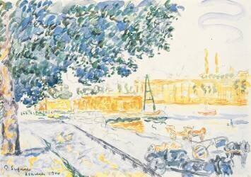 La Seine à Asnières (Paul Signac) - Muzeo.com