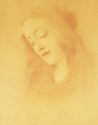 La Vierge d'après Botticelli (Fernand Khnopff) - Muzeo.com