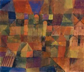 La ville aux trois dômes (Paul Klee) - Muzeo.com