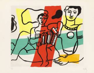 L'accordéoniste (Fernand Léger) - Muzeo.com
