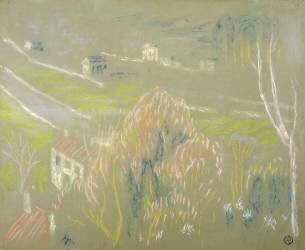 Le fond de la vallée entre Saint-Germain et Mareil (Maurice Denis) - Muzeo.com
