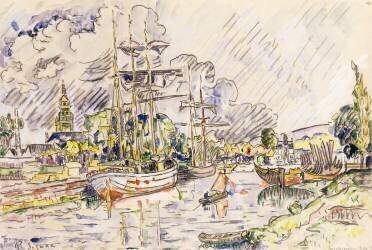 Le port de Landerneau (Paul Signac) - Muzeo.com