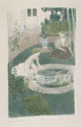 Le reflet dans la fontaine (Maurice Denis) - Muzeo.com