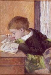 Le sculpteur Jean Paul Aubé (1837-1916) et son fils, Emile (Paul Gauguin) - Muzeo.com