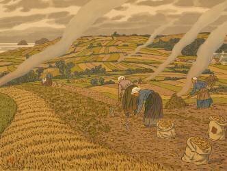Le Travail au champ (Henri Rivière) - Muzeo.com
