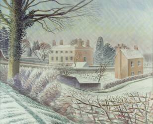 Le Vicariat sous la neige (Eric Ravilious) - Muzeo.com