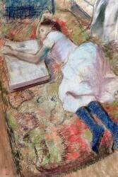 Lecteur allongé (Edgar Degas) - Muzeo.com