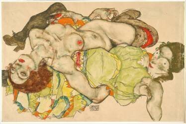 Les femmes enlacées (Egon Schiele) - Muzeo.com
