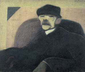 L'homme à l'oreille rouge, Portrait de Gorki (Léon Spilliaert) - Muzeo.com