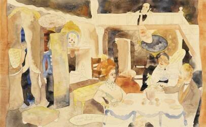 Lulu et Alva Schoen au déjeuner (Charles Demuth) - Muzeo.com