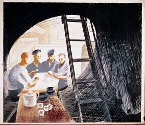 Marins jouant aux cartes (Eric Ravilious) - Muzeo.com