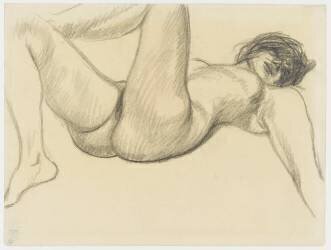 Nu féminin allongé sur le dos (Théophile Alexandre Steinlen) - Muzeo.com