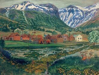 Nuit du bouton d'or (Nikolai Astrup) - Muzeo.com