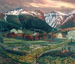 Nuit du bouton d'or (Nikolai Astrup) - Muzeo.com