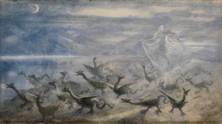 Paysage au clair de lune (Richard Doyle) - Muzeo.com