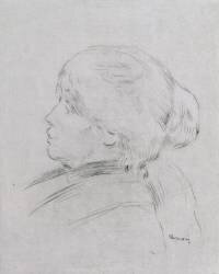 Portrait de Berthe Morisot (Auguste Renoir) - Muzeo.com
