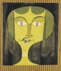 Portrait de femme aux yeux violets (Paul Klee) - Muzeo.com