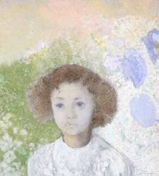 Portrait de Geneviève de Gonet enfant (Odilon Redon) - Muzeo.com