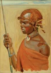 Portrait de Goia Gidogo (Akseli Gallen-Kallela) - Muzeo.com