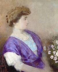 Portrait de la Marguise de Gonet (Odilon Redon) - Muzeo.com