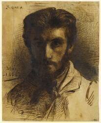 Portrait de l'artiste (Léon Bonnat) - Muzeo.com