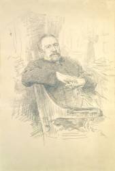 Portrait de Nikolaj Leskov (Ilya Répine) - Muzeo.com